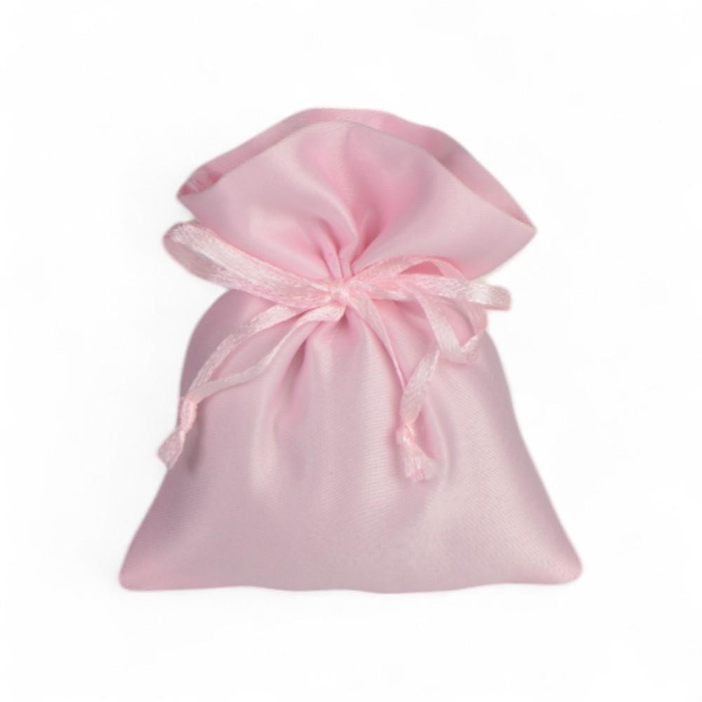 SACCHETTO RASO ROSA RETT. PICCOLO 8X10